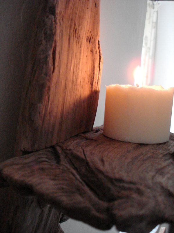 Driftwood and Shell Wall Candle Sconce - Image 3