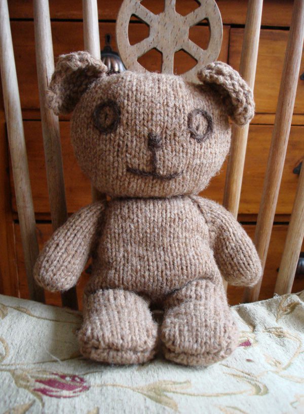 Natural Organic Soft Toy Teddy - Brownie the bear