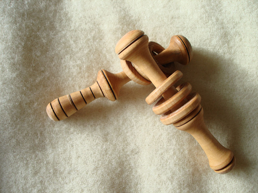 Wooden Baby Rattle