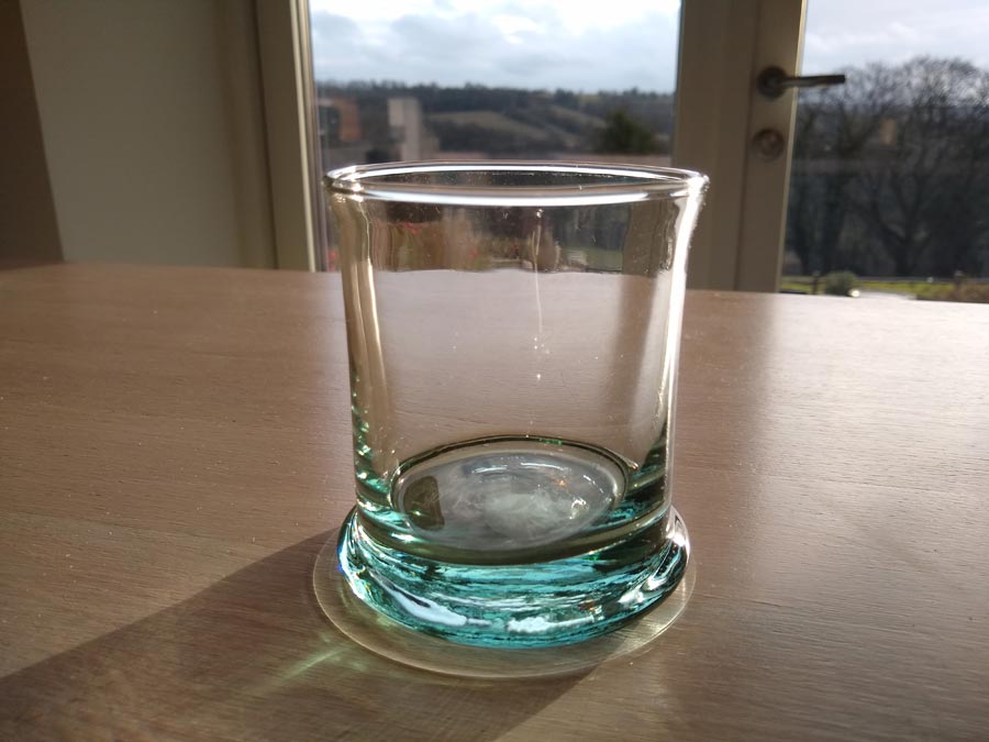 Recycled Glass Tumbler - Natural Simplicity.